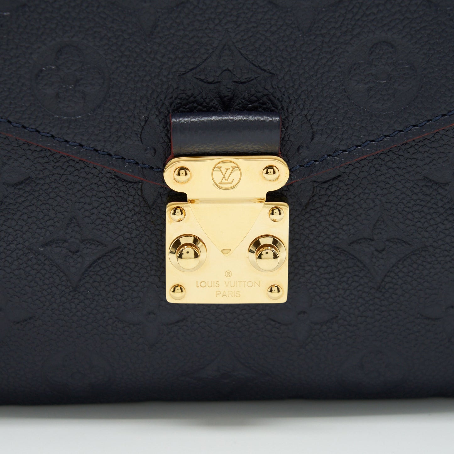 Louis Vuitton Pochette Métis Monogram Empreinte Marine Rouge GHW