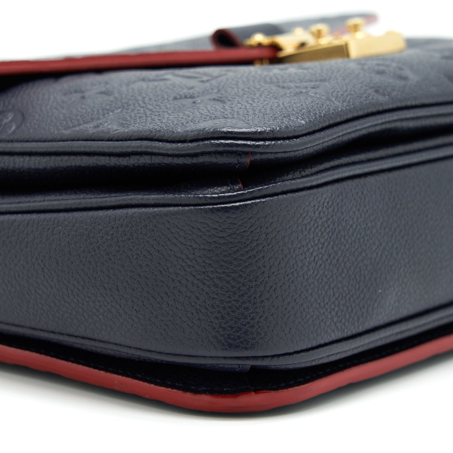 Louis Vuitton Pochette Métis Monogram Empreinte Marine Rouge GHW