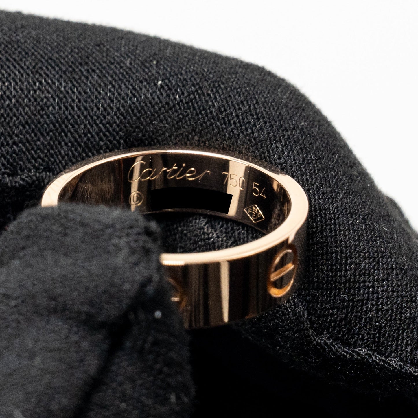 Cartier Size 54 Love Ring Classic Model Rose Gold