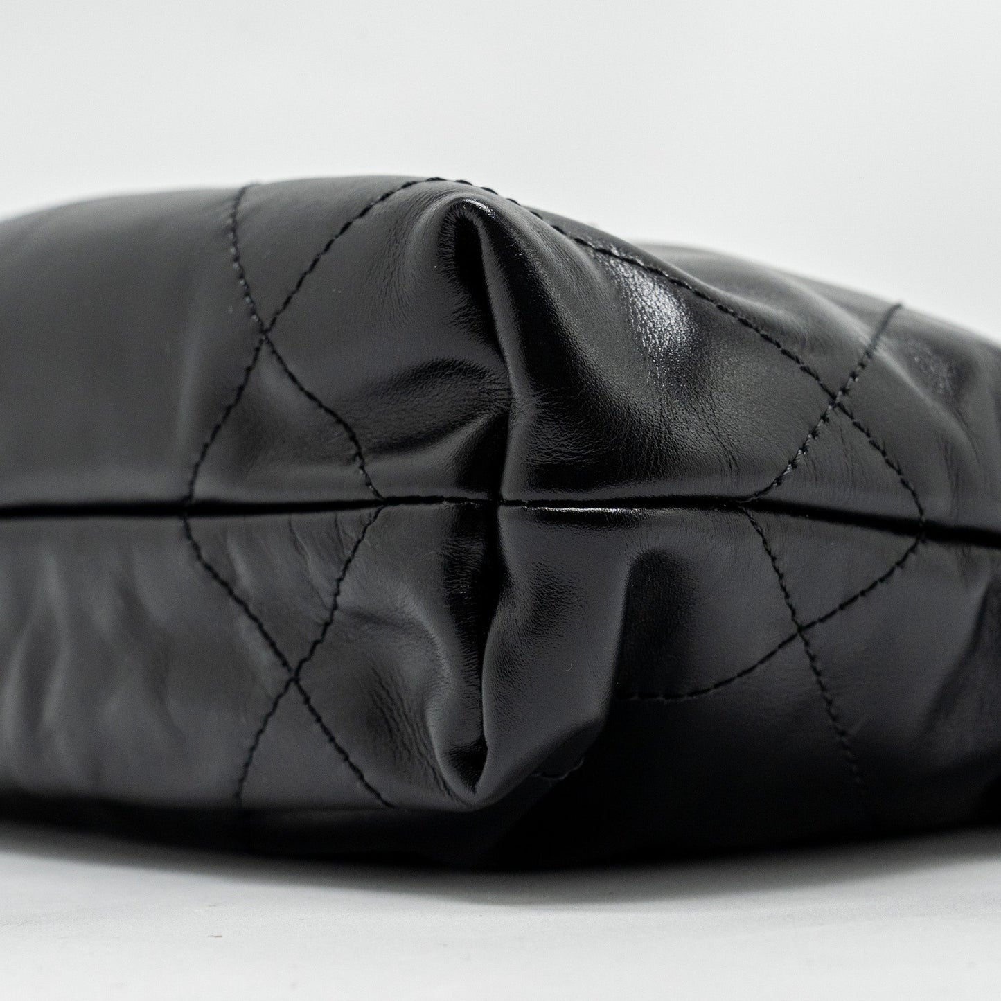 Chanel Mini 22 Bag Calfskin So Black (Microchip)