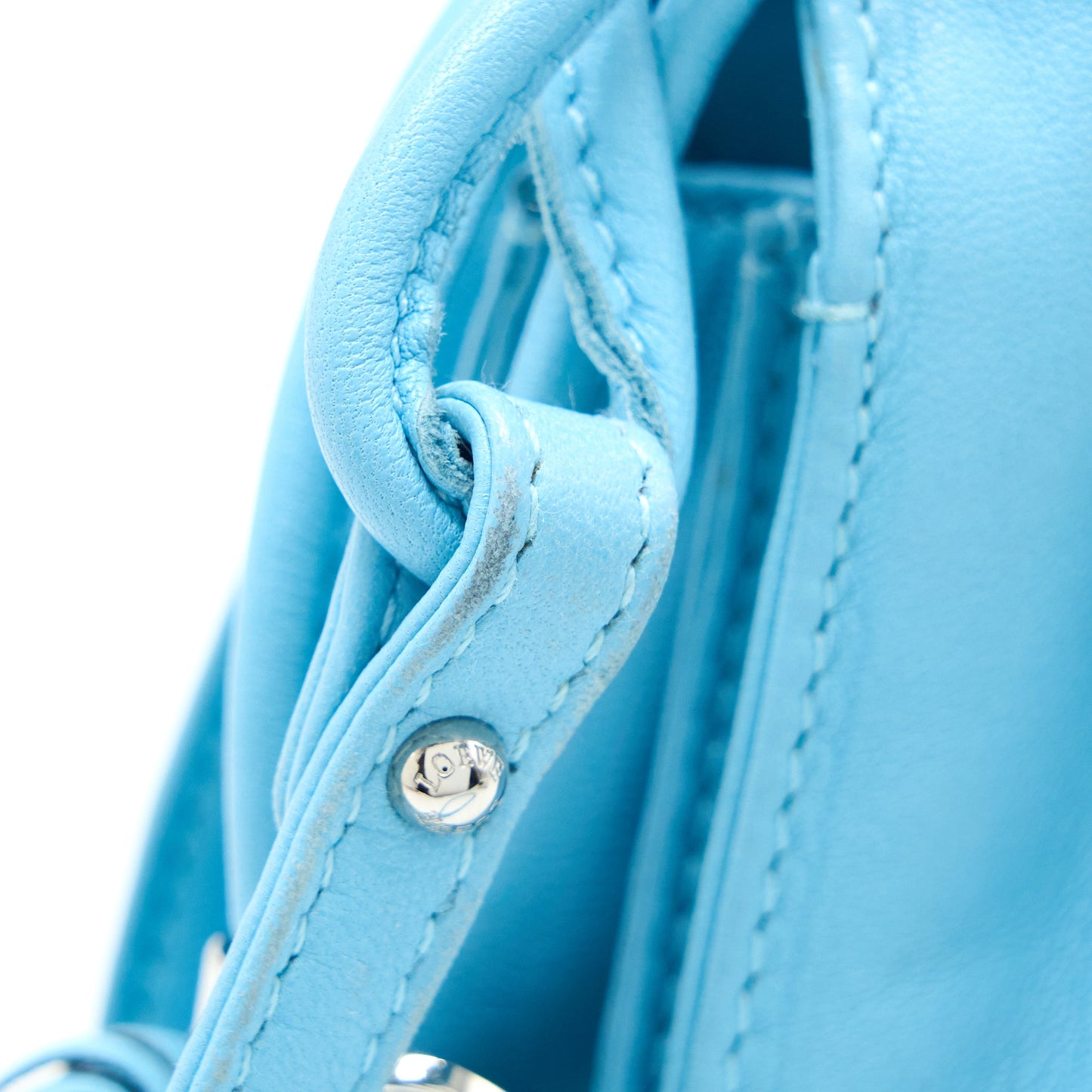 Loewe Mini Flamenco Nappa Blue SHW