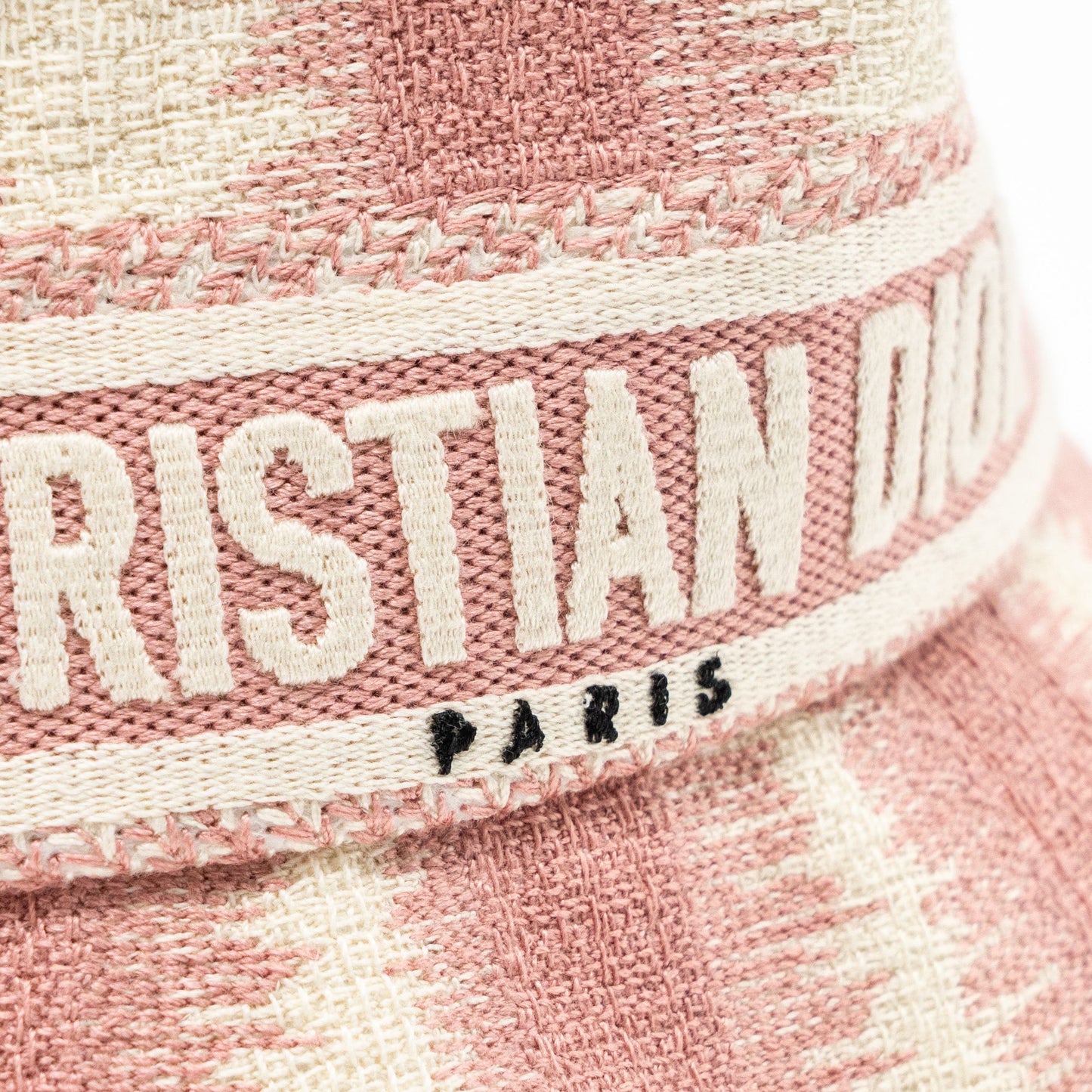Dior Size 58 Bucket Hat Cotton Pink