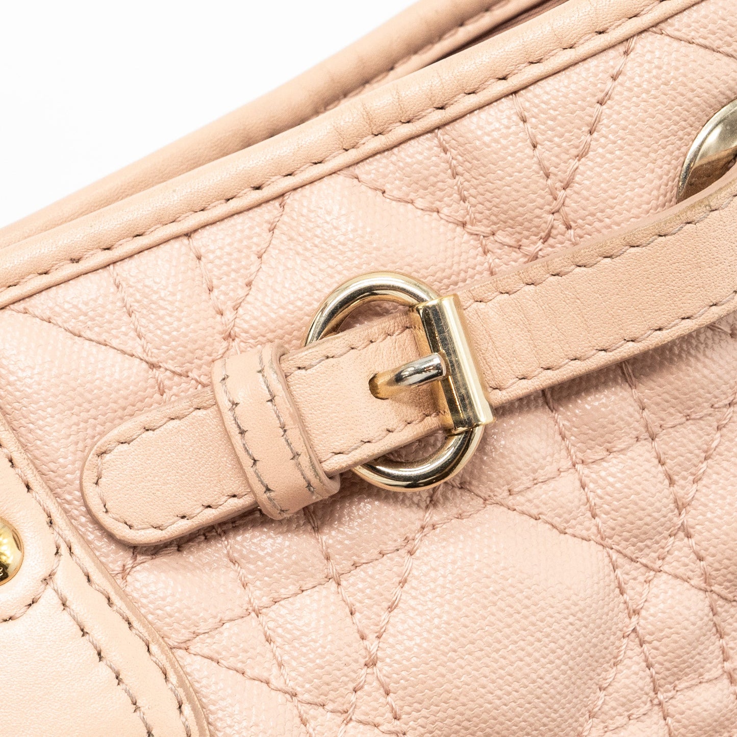 Dior small shopping tote bag light pink GHW