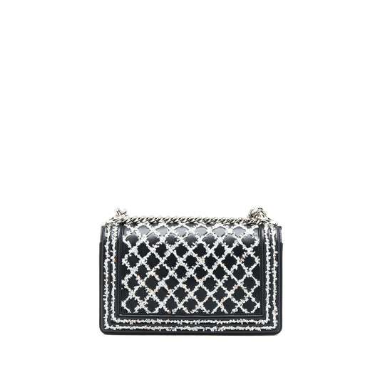 Chanel Medium Boy Bag Limited Lambskin Black/White SHW