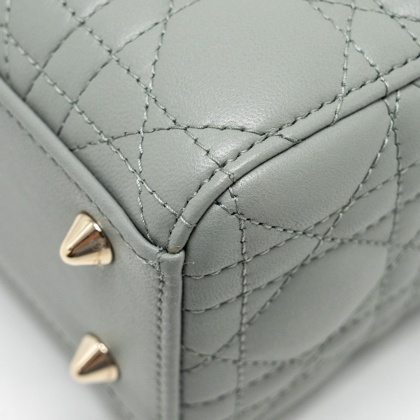 Dior My ABC Small Lady Dior Lambskin Light Grey LGHW