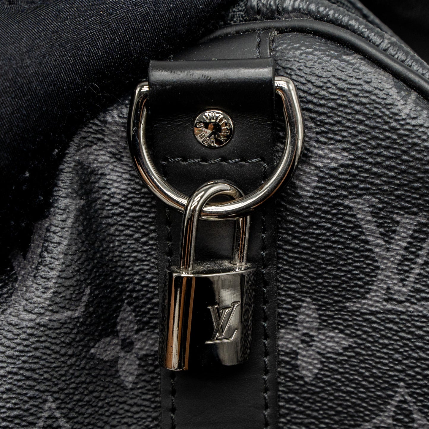 Louis Vuitton Keepall Bandoulière 45 Monogram Eclipse Canvas SHW