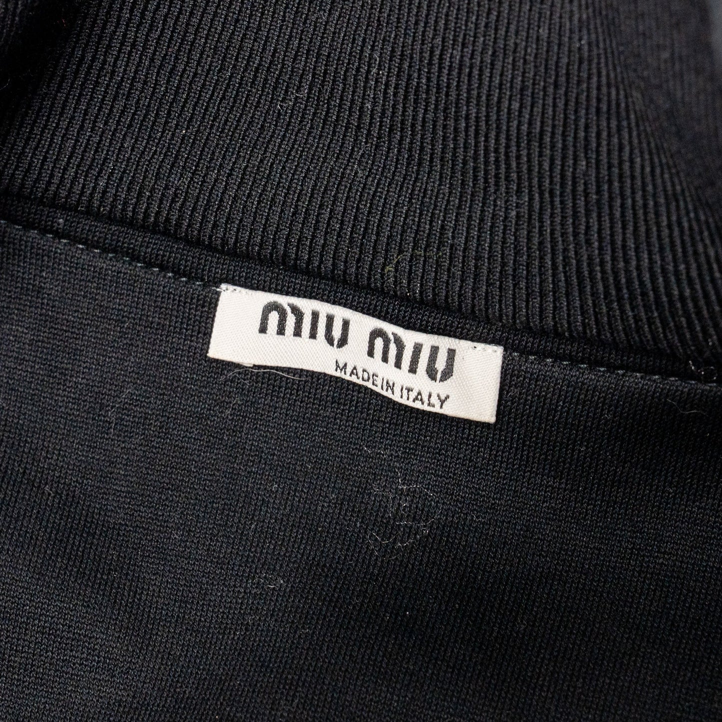 Miu Miu Size XS Short Jacket Cotton/Polyamide Black/White/Pink