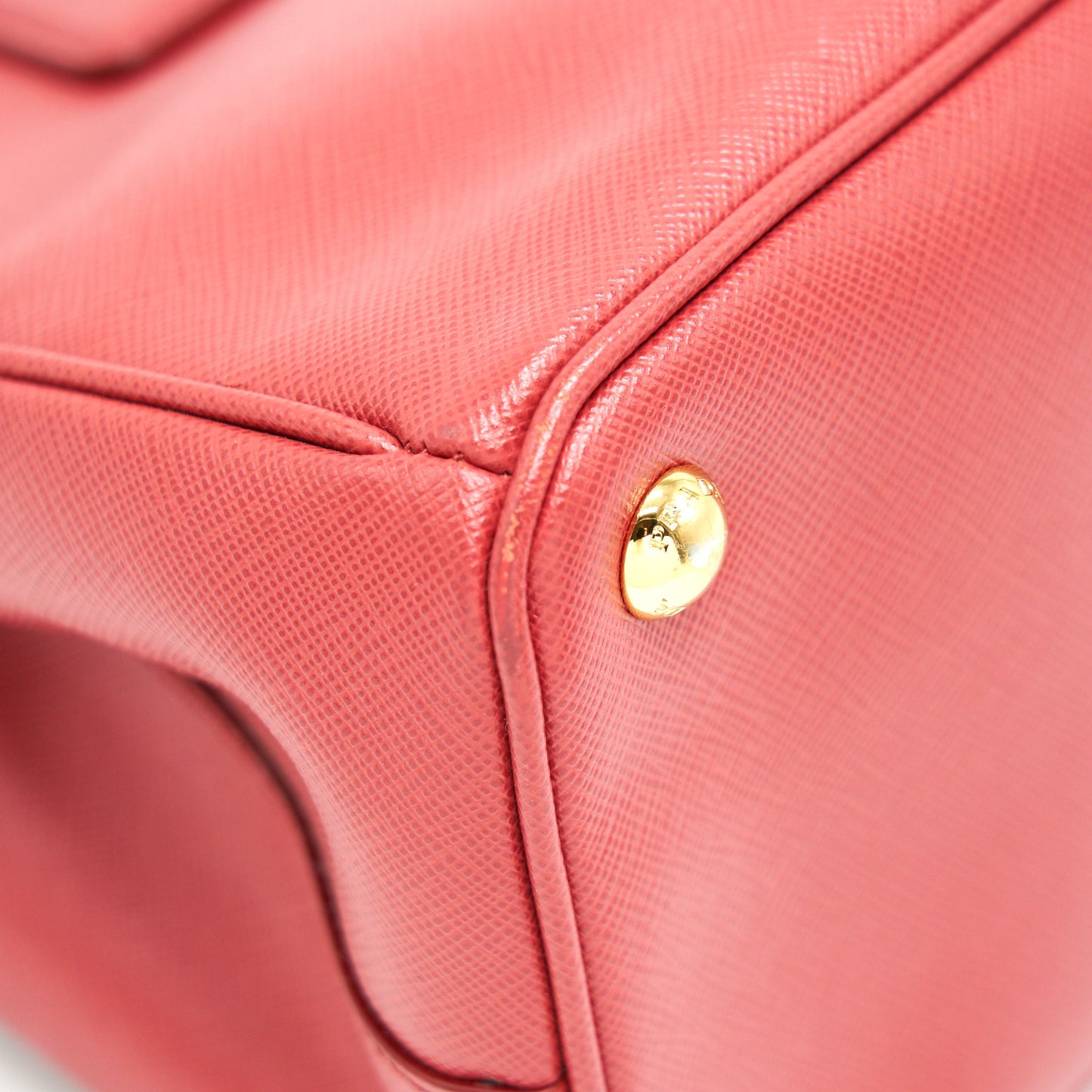 Prada Saffiano Tote Bag Red with GHW