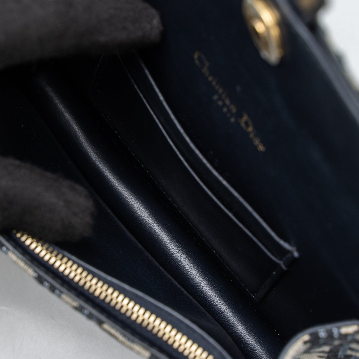 Dior Saddle Belt Pouch Blue Oblique Jacquard Canvas GHW