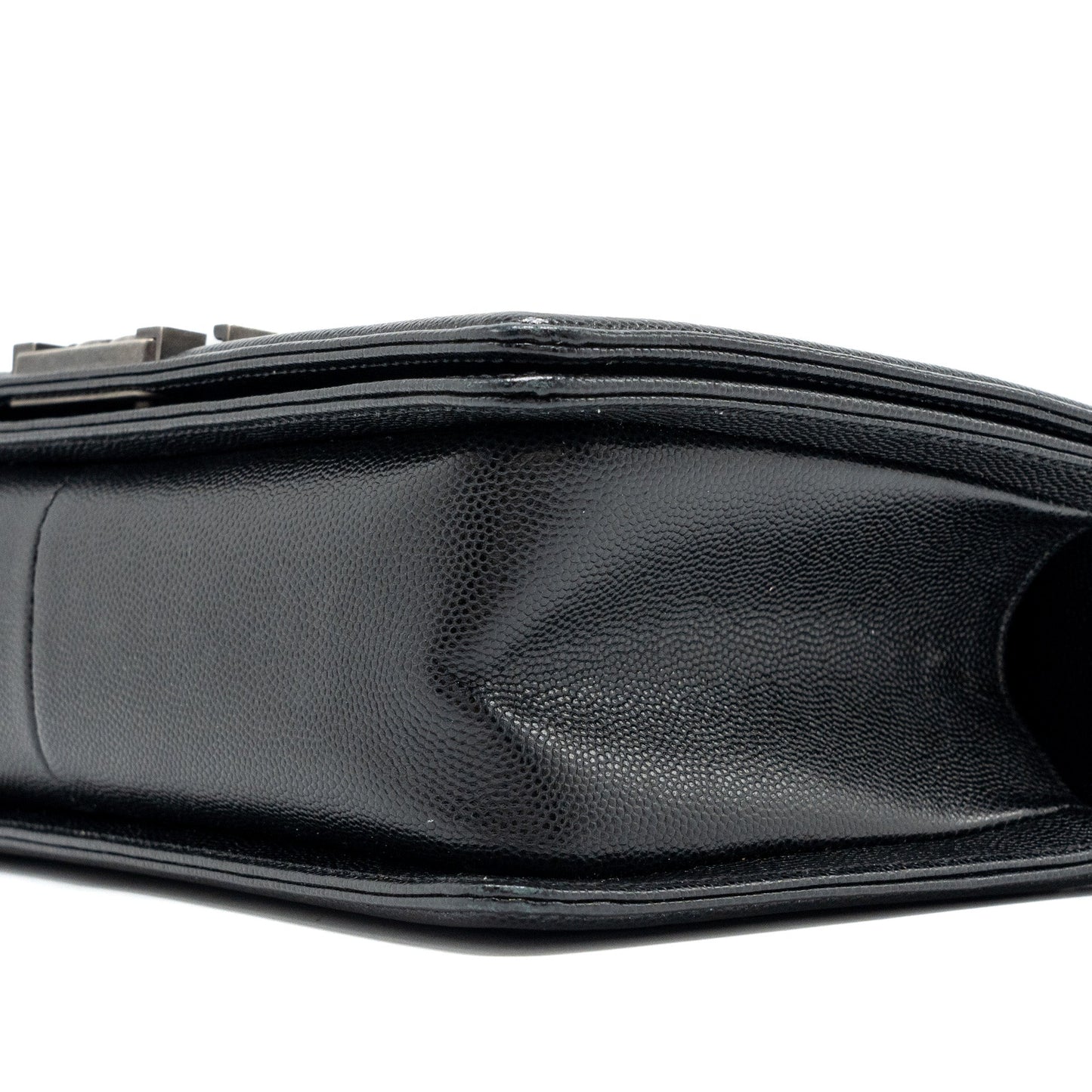 Chanel Medium Boy Bag Caviar Black Ruthenium Hardware