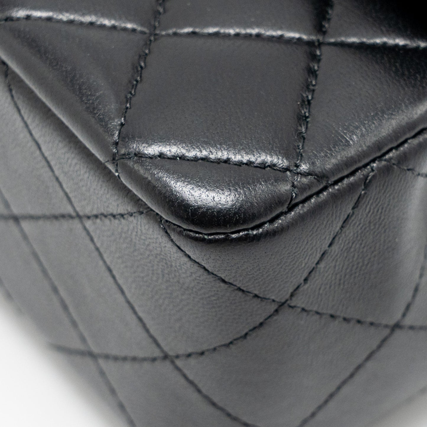 Chanel Top Handle Mini Rectangular Lambskin Black GHW (microchip)