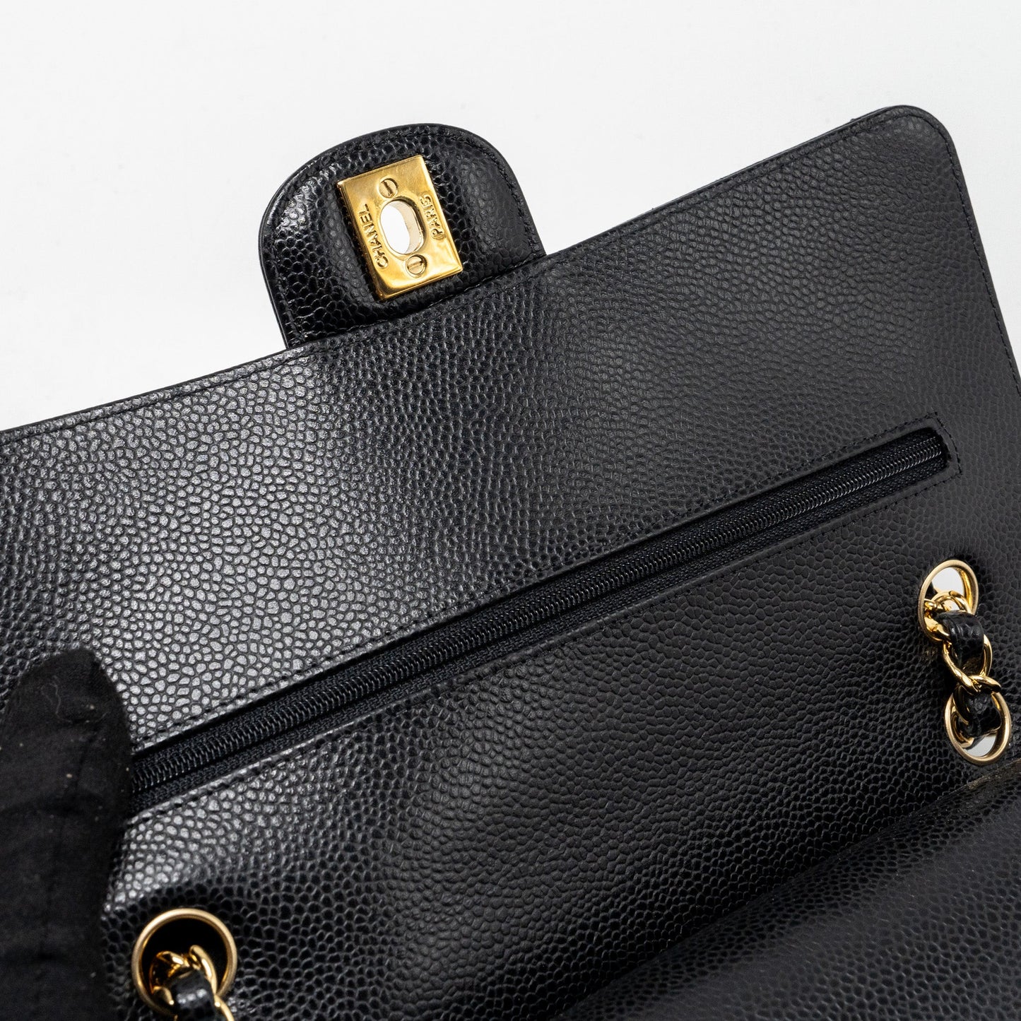 Chanel Medium Classic Double Flap Bag Caviar Black GHW