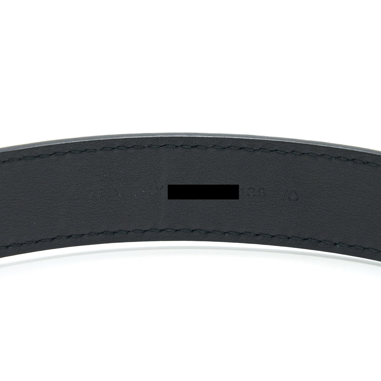 Dior size 70 D-fence Belt Black Smooth Calfskin 30mm
