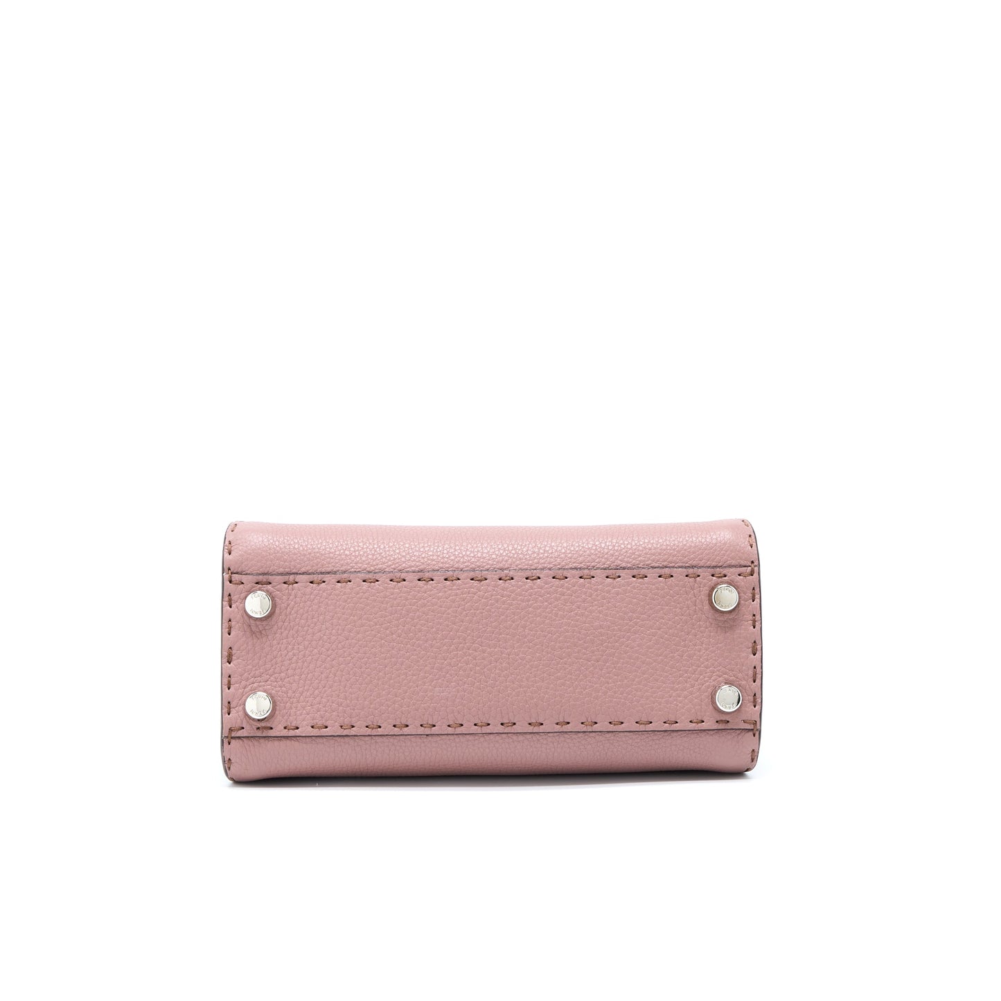 Fendi Mini Peekaboo Grained Calfskin Pink SHW