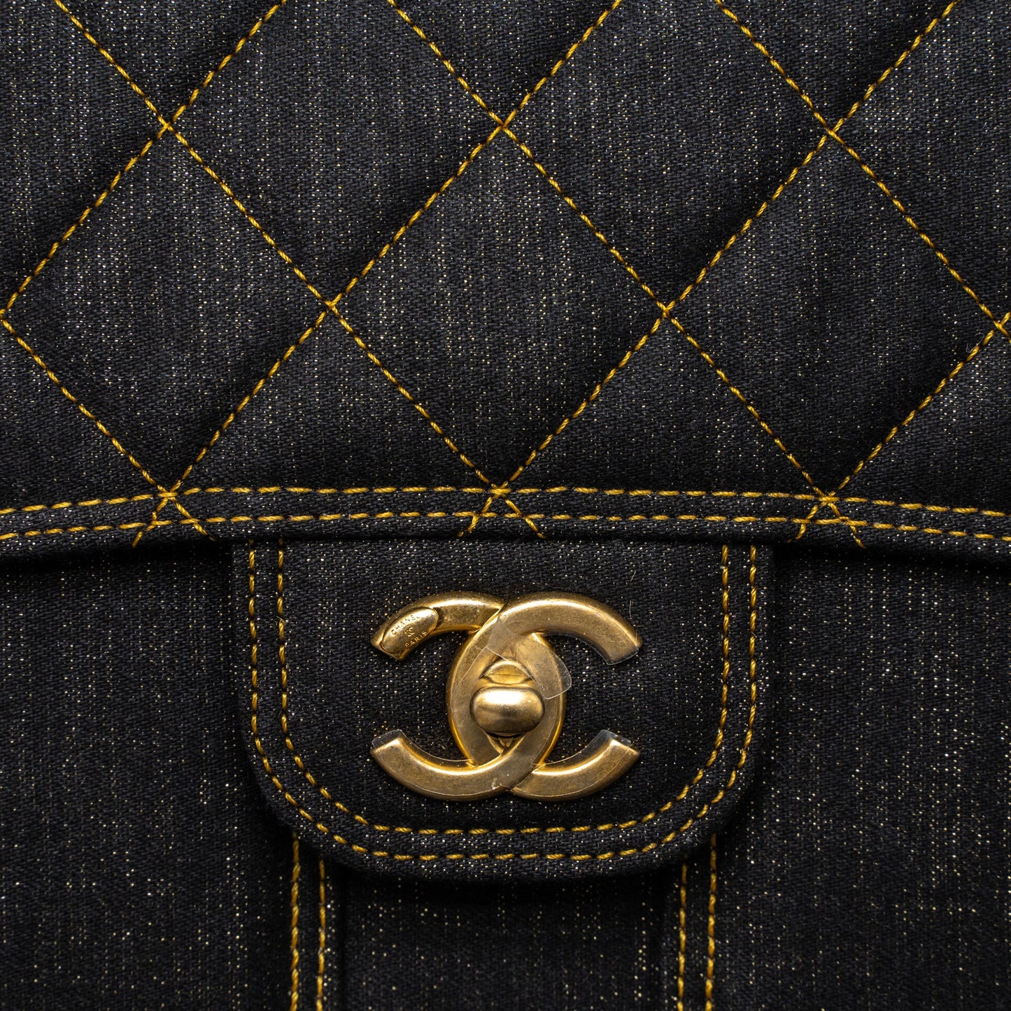 Chanel 23S Flap Backpack Denim Dark Blue Brushed GHW (Microchip)
