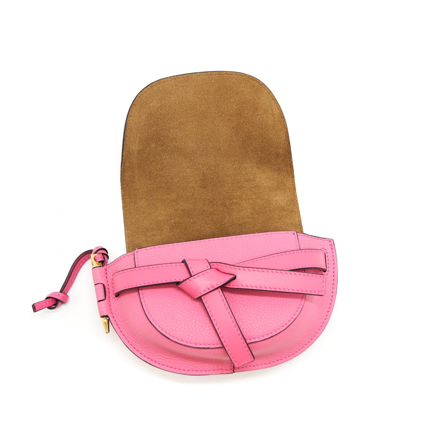 LOEWE GATE MINI LEATHER BELT BAG PINK