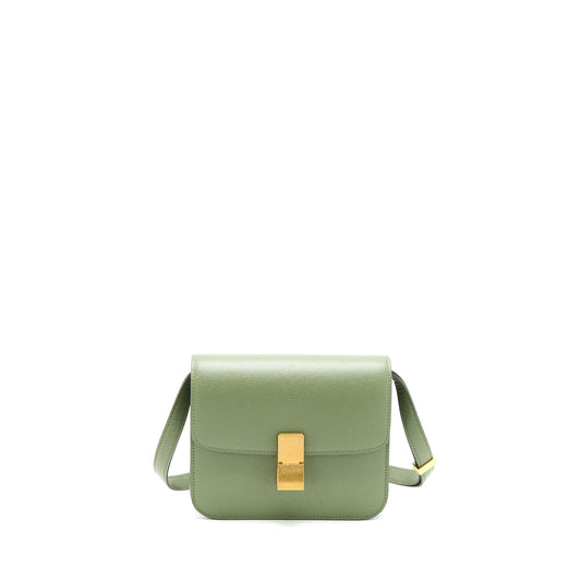 Celine Teen Box Calfskin Green GHW