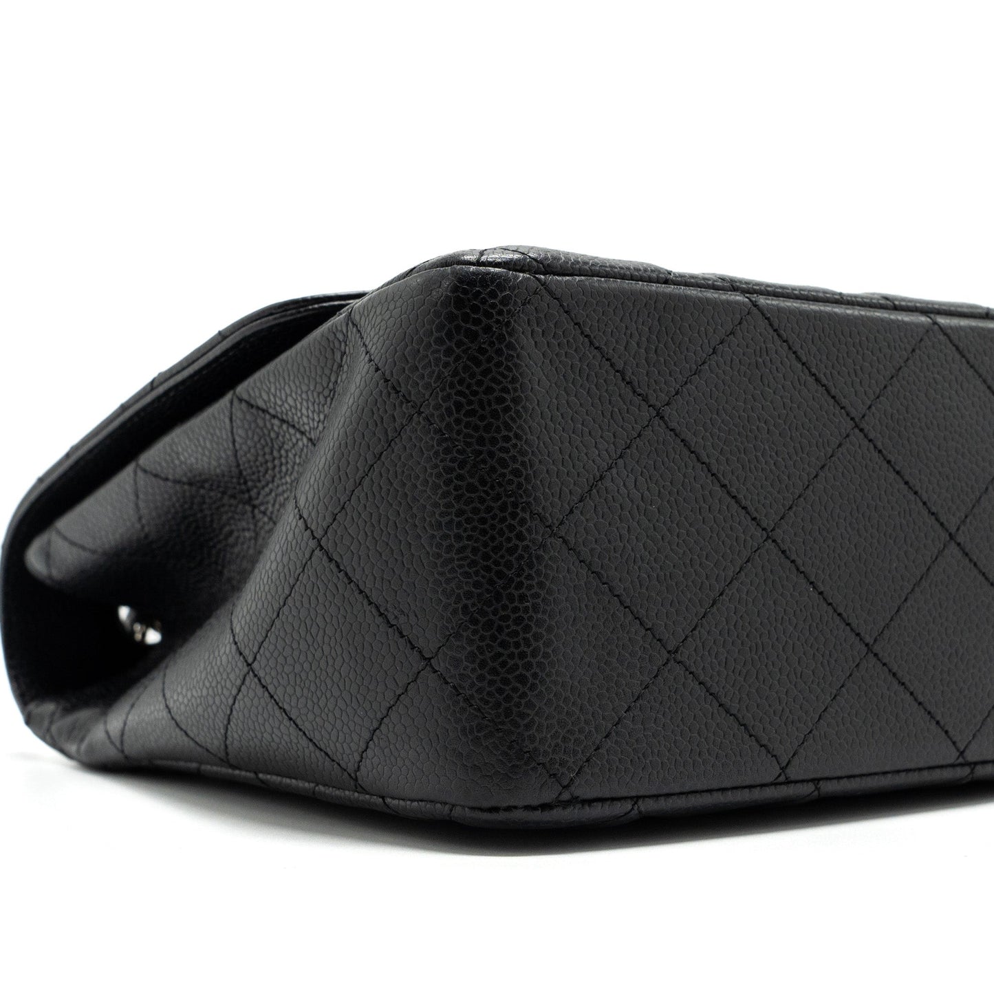 Chanel Jumbo Classic Single Flap Bag Caviar Black SHW