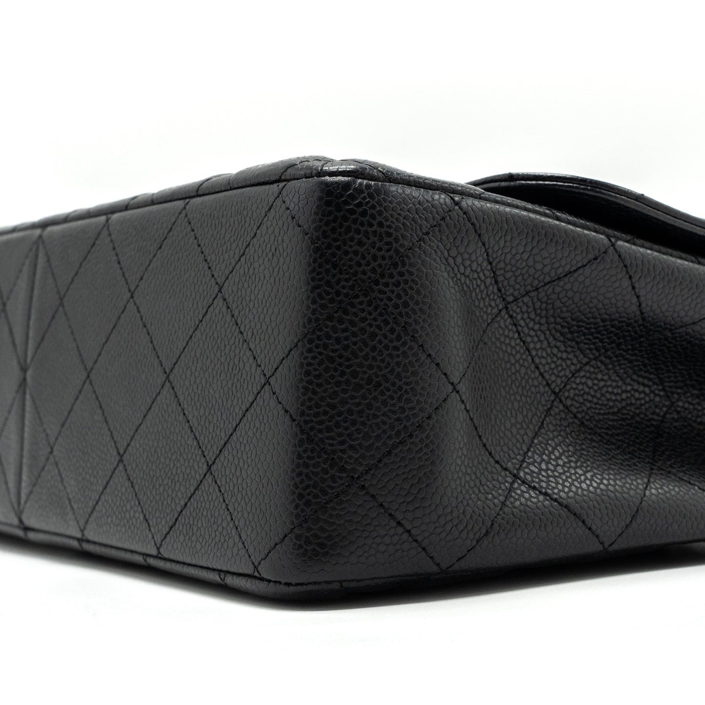 Chanel Jumbo Classic Single Flap Bag Caviar Black SHW