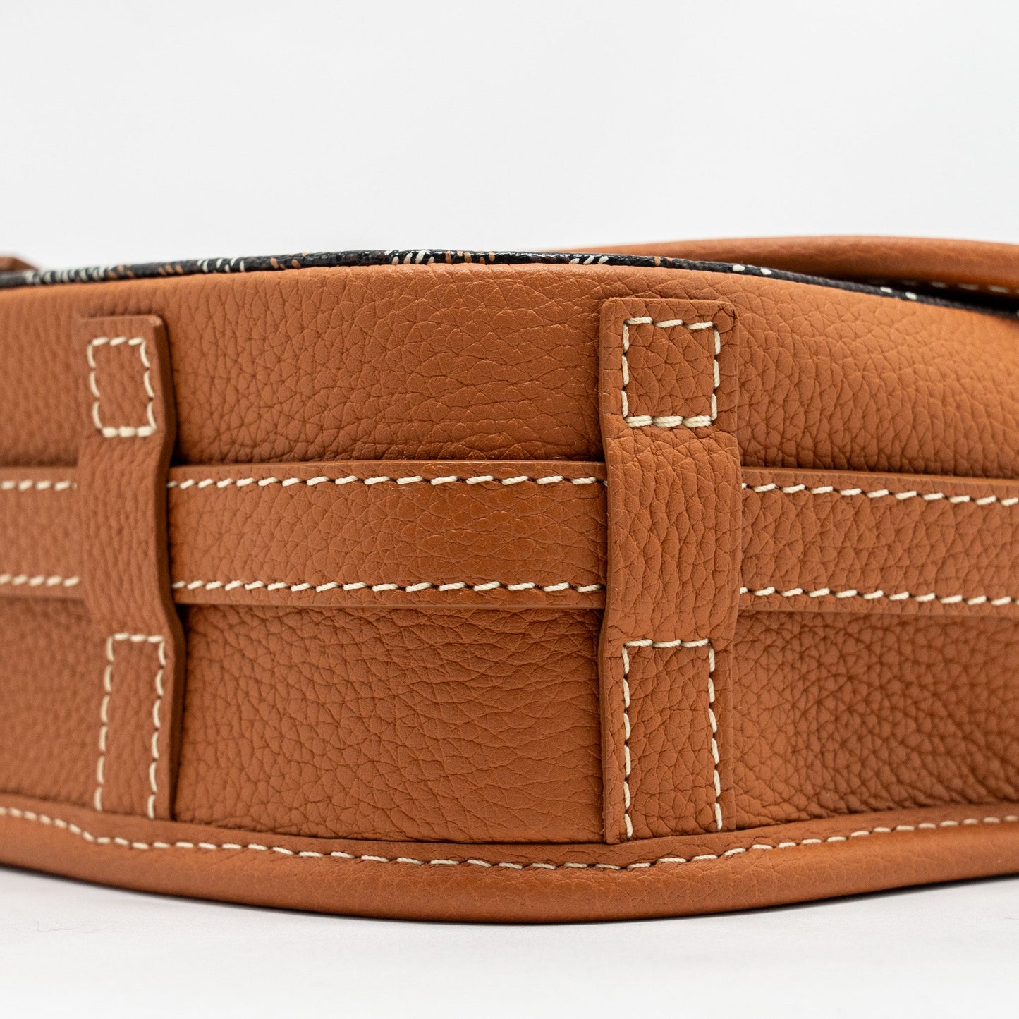 Goyard Belvedere PM Messenger Bag Goyardline Canvas Brown SHW