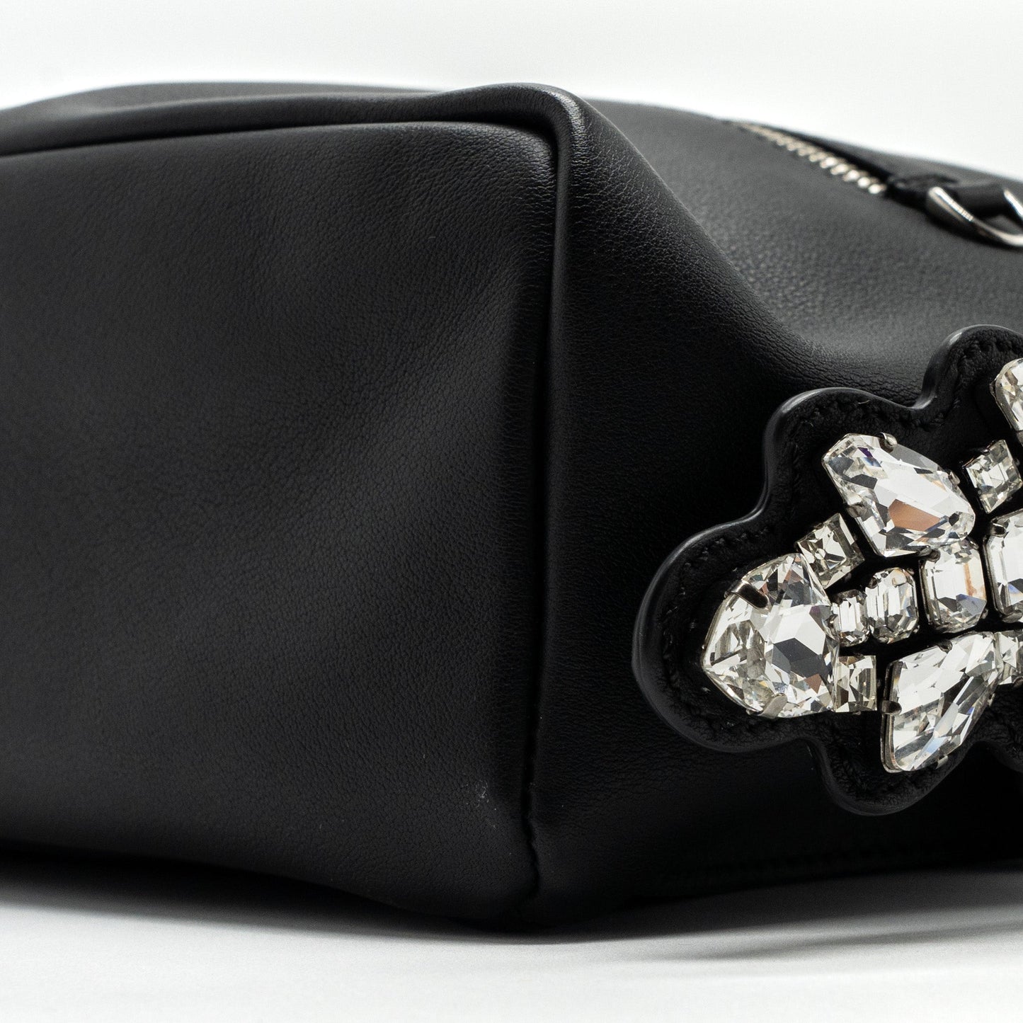 Fendi By The Way Backpack Leather Crystal Black SHW