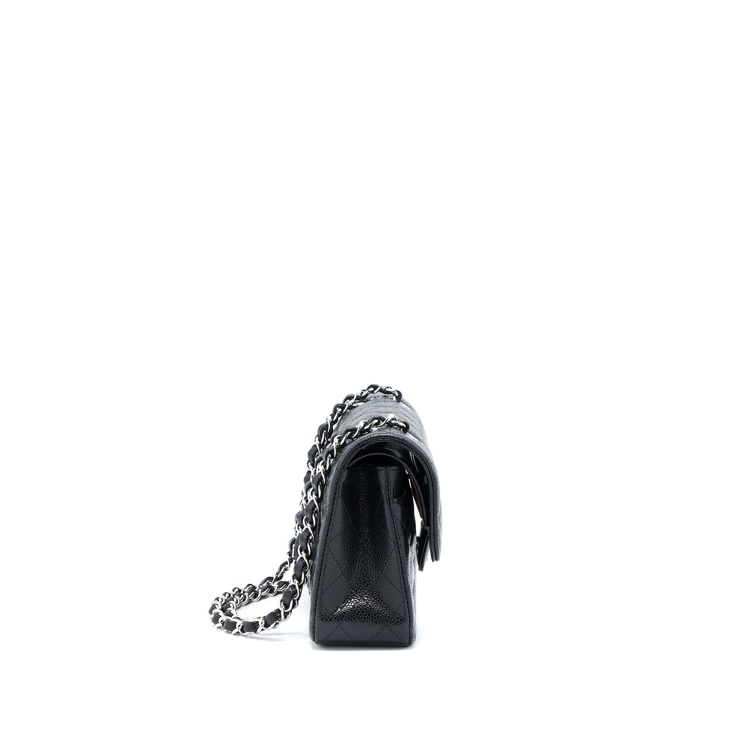 Chanel Small Classic Double Flap Bag Caviar Black SHW(Microchip)