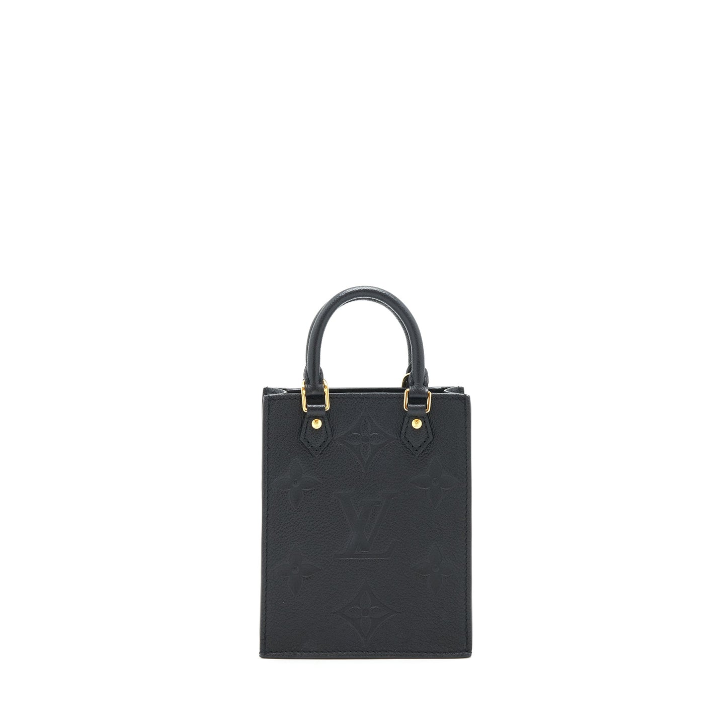 Louis Vuitton petit Sac plat Monogram empreinte black