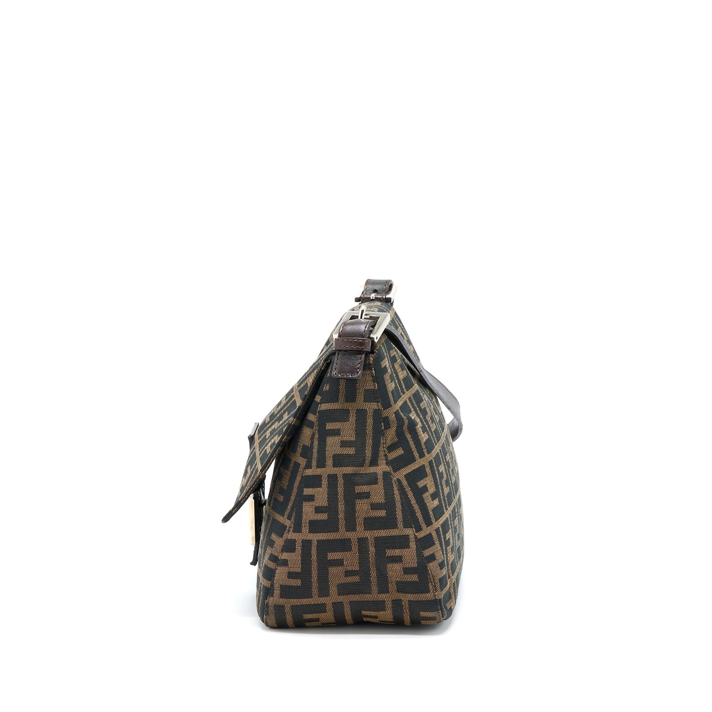 Fendi Vintage Baguette Bag FF Jacquard Fabric SHW