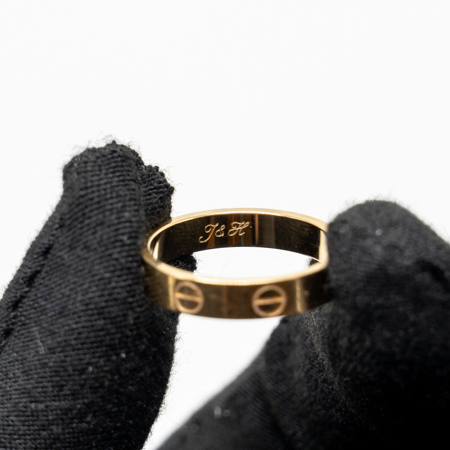Cartier size 51 love wedding band 18k yellow gold