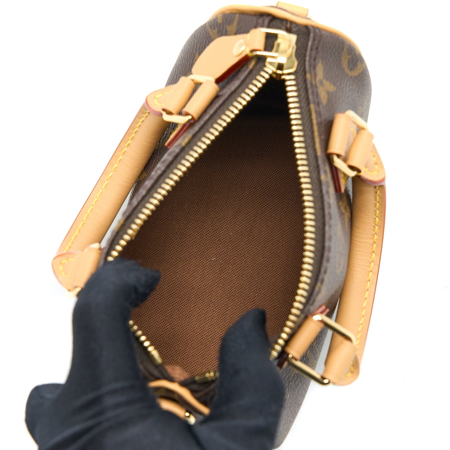 Louis Vuitton Nano Speedy Monogram Canvas GHW (New Version)