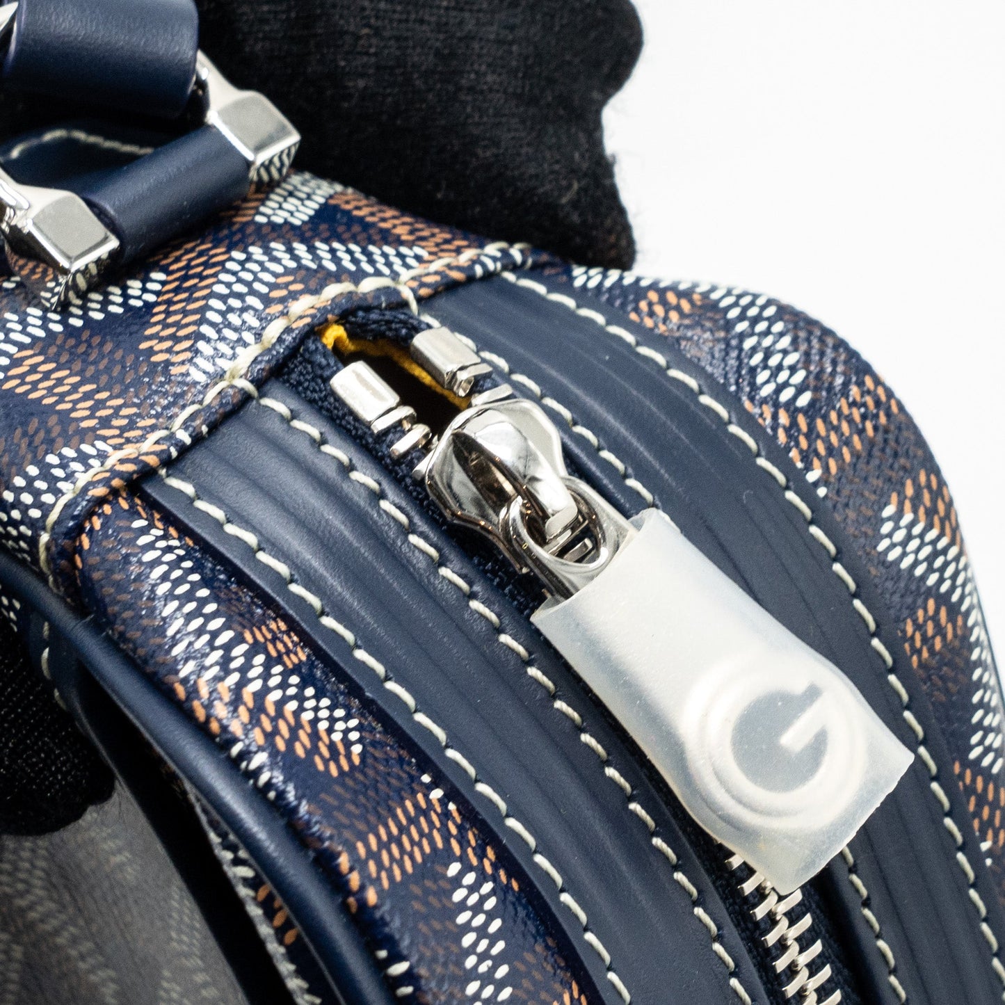 Goyard cap vert PM limited edition goyardline canvas blue/multicolour SHW