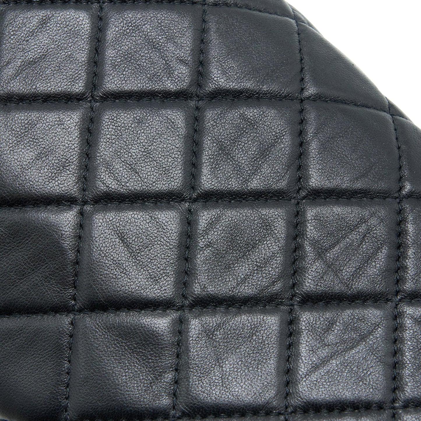 Chanel CC Logo Flap Bag Lambskin Black Multicolour Hardware (Microchip)