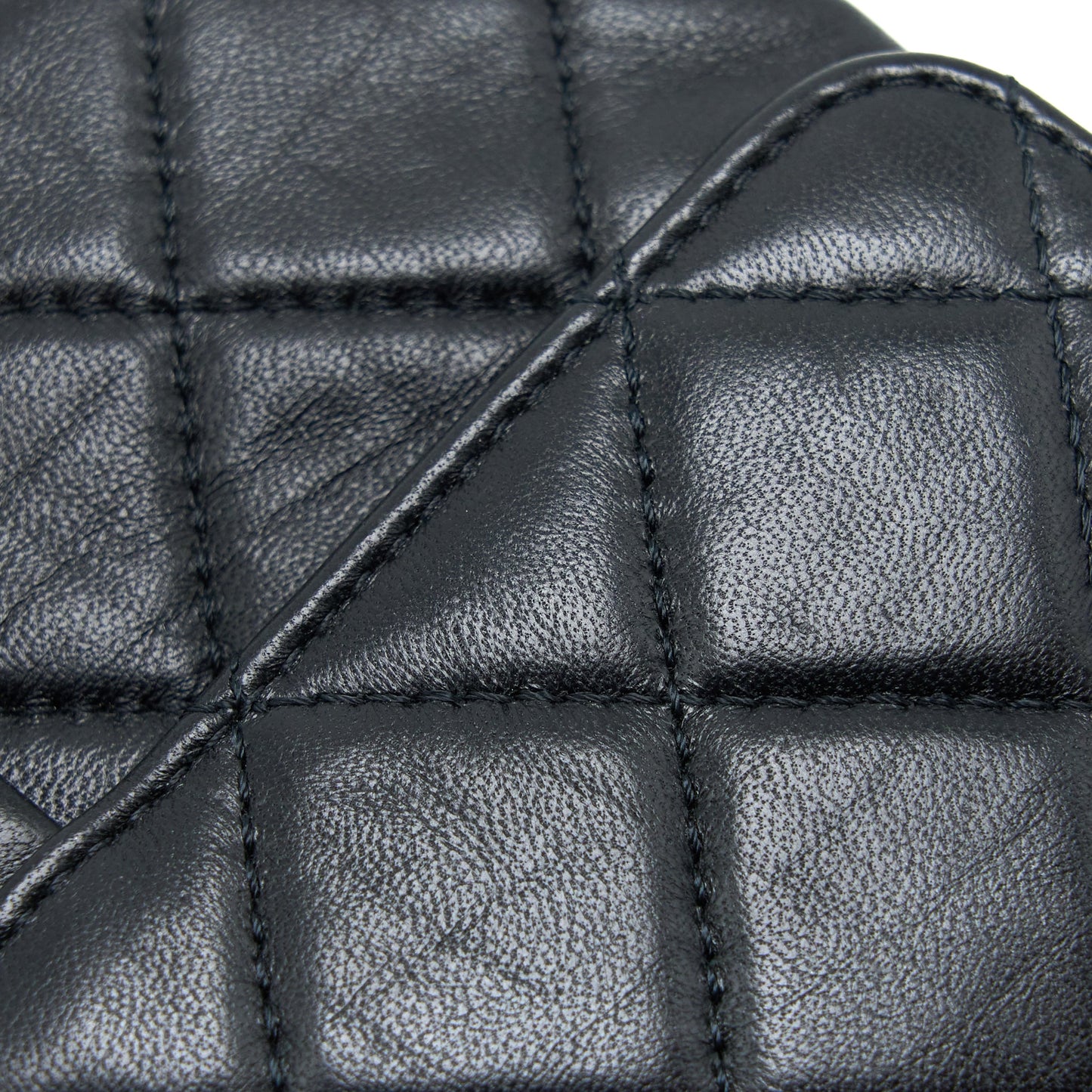 Chanel CC Logo Flap Bag Lambskin Black Multicolour Hardware (Microchip)