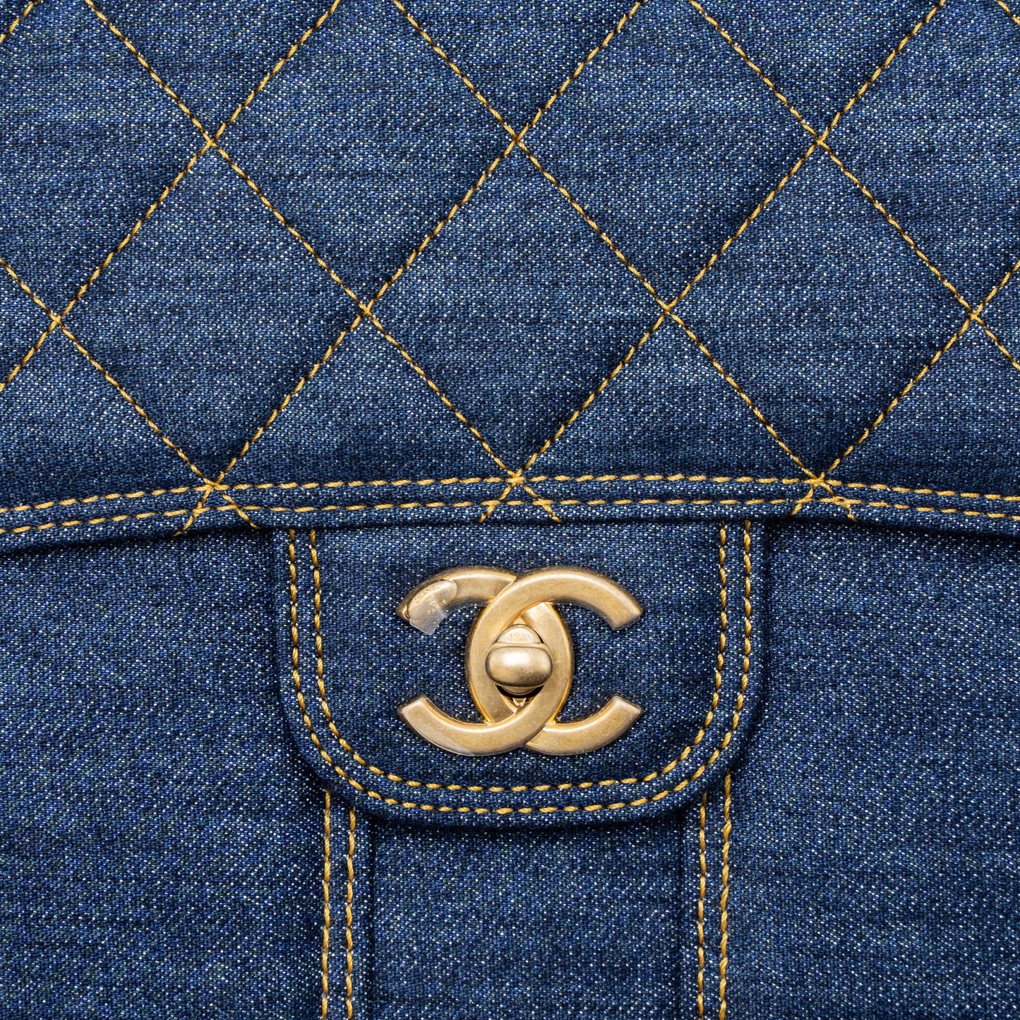 Chanel 23S Flap Backpack Denim Blue Brushed GHW (Microchip)