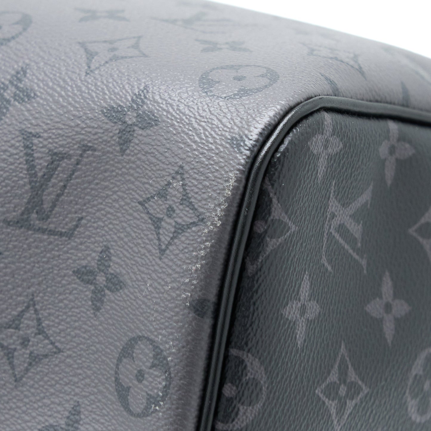 Louis Vuitton Keepall Bandouliere 50 Monogram Eclipse Canvas Black/Grey Black Hardware (New Version)