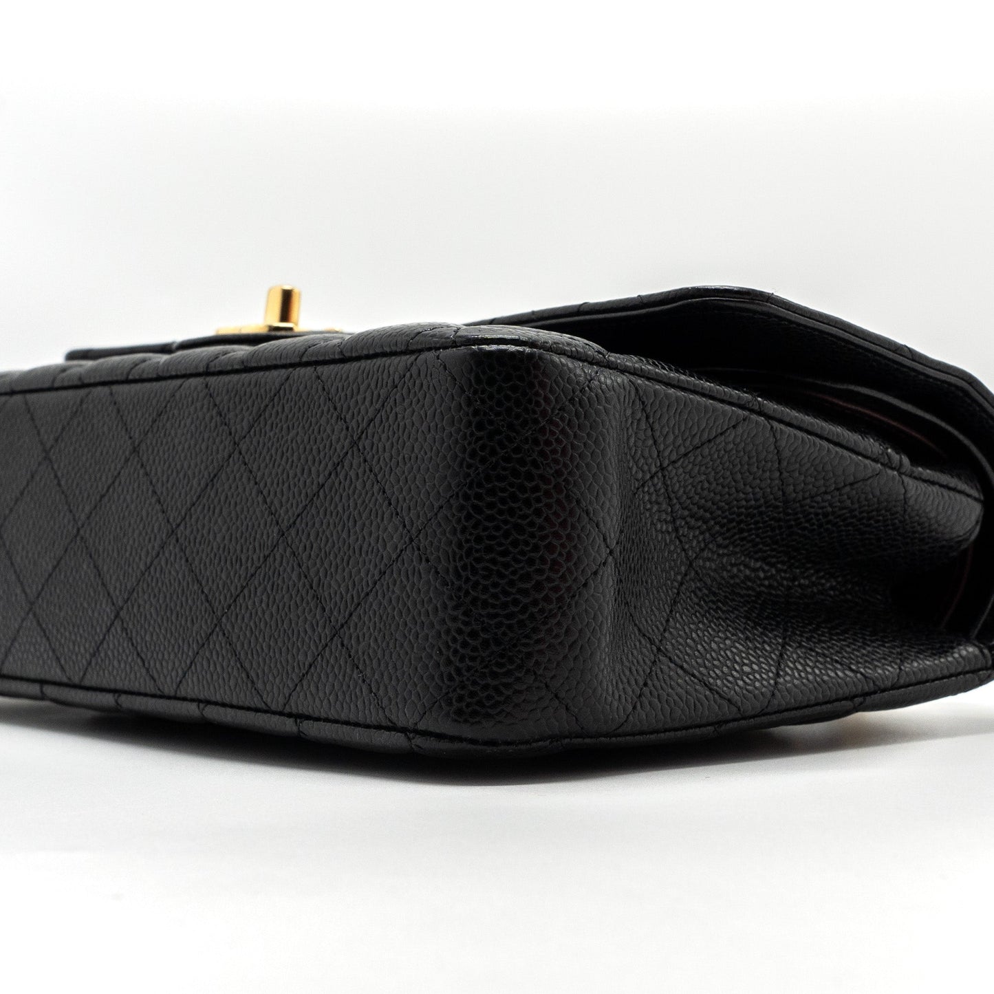 Chanel medium classic double flap bag caviar black GHW (microchip )