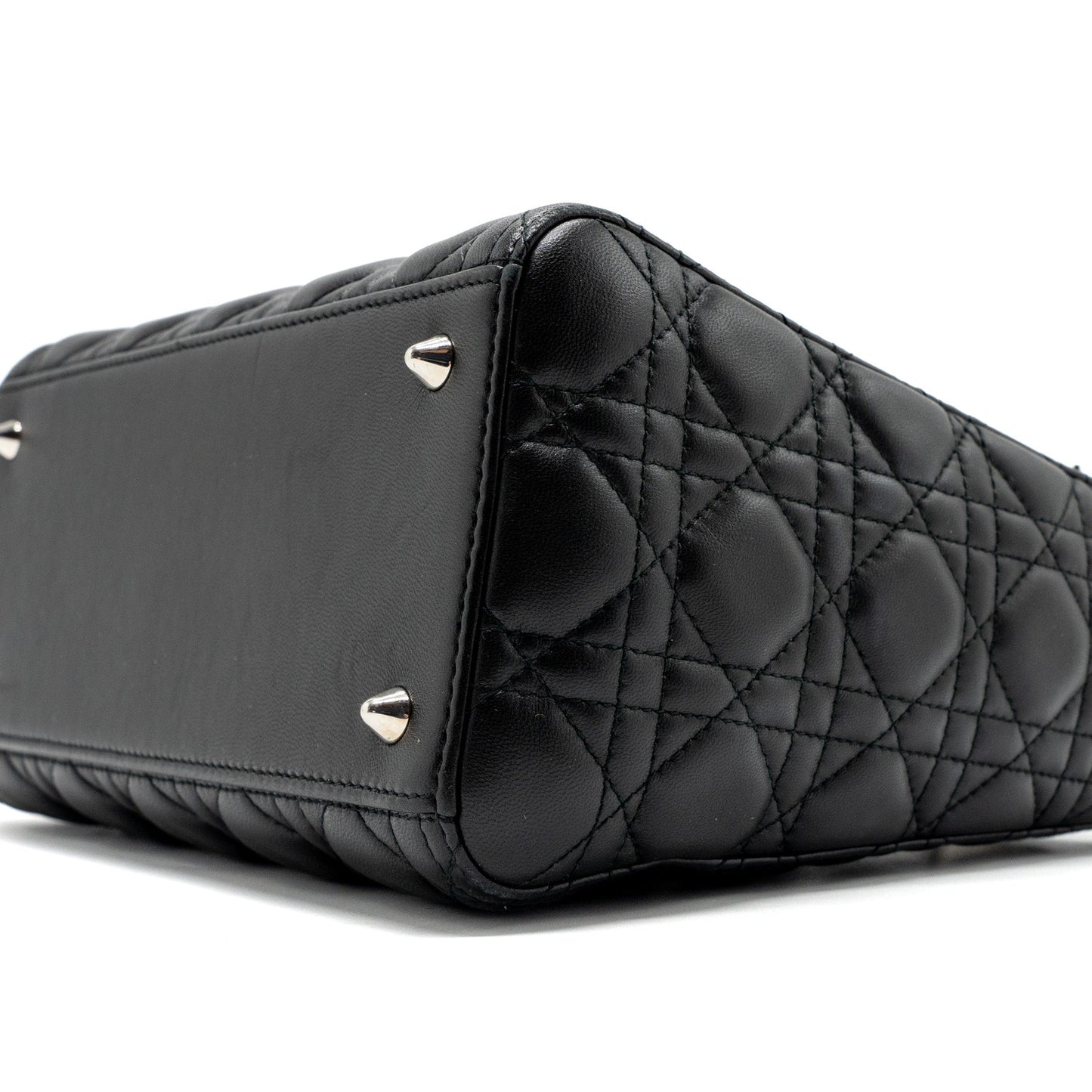 Dior medium lady dior lambskin Black SHW