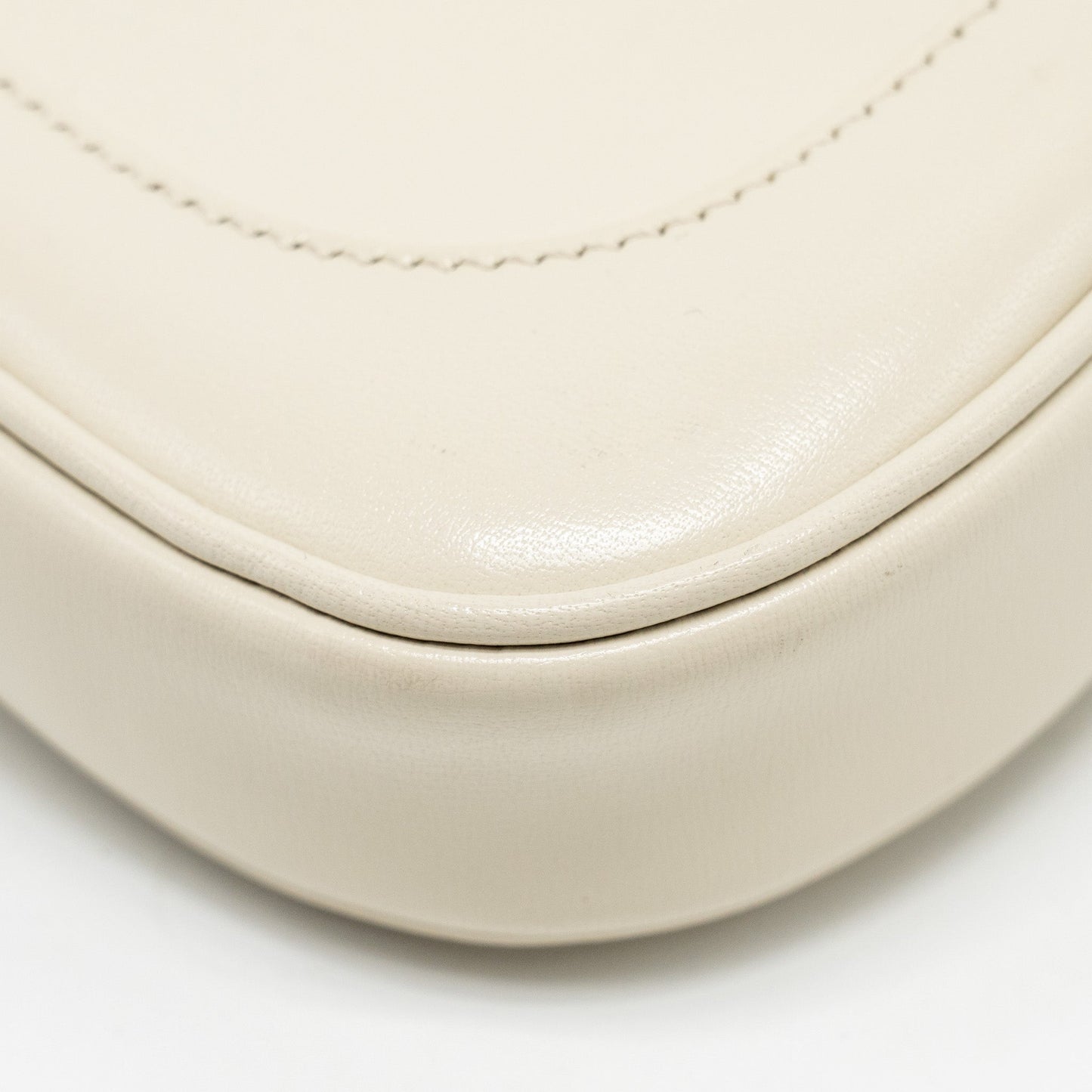Gucci Jackie 1961 Mini Shoulder Bag Calfskin WHITE GHW