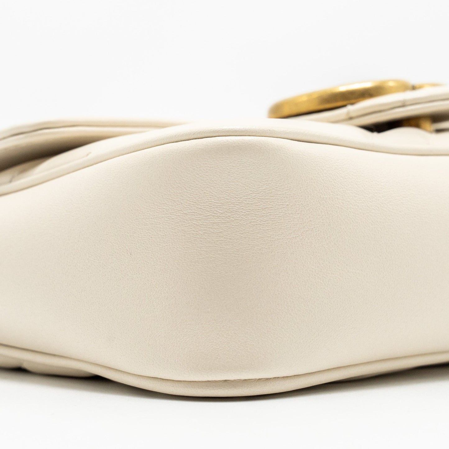 Gucci GG Marmont Super Mini Calfskin White GHW