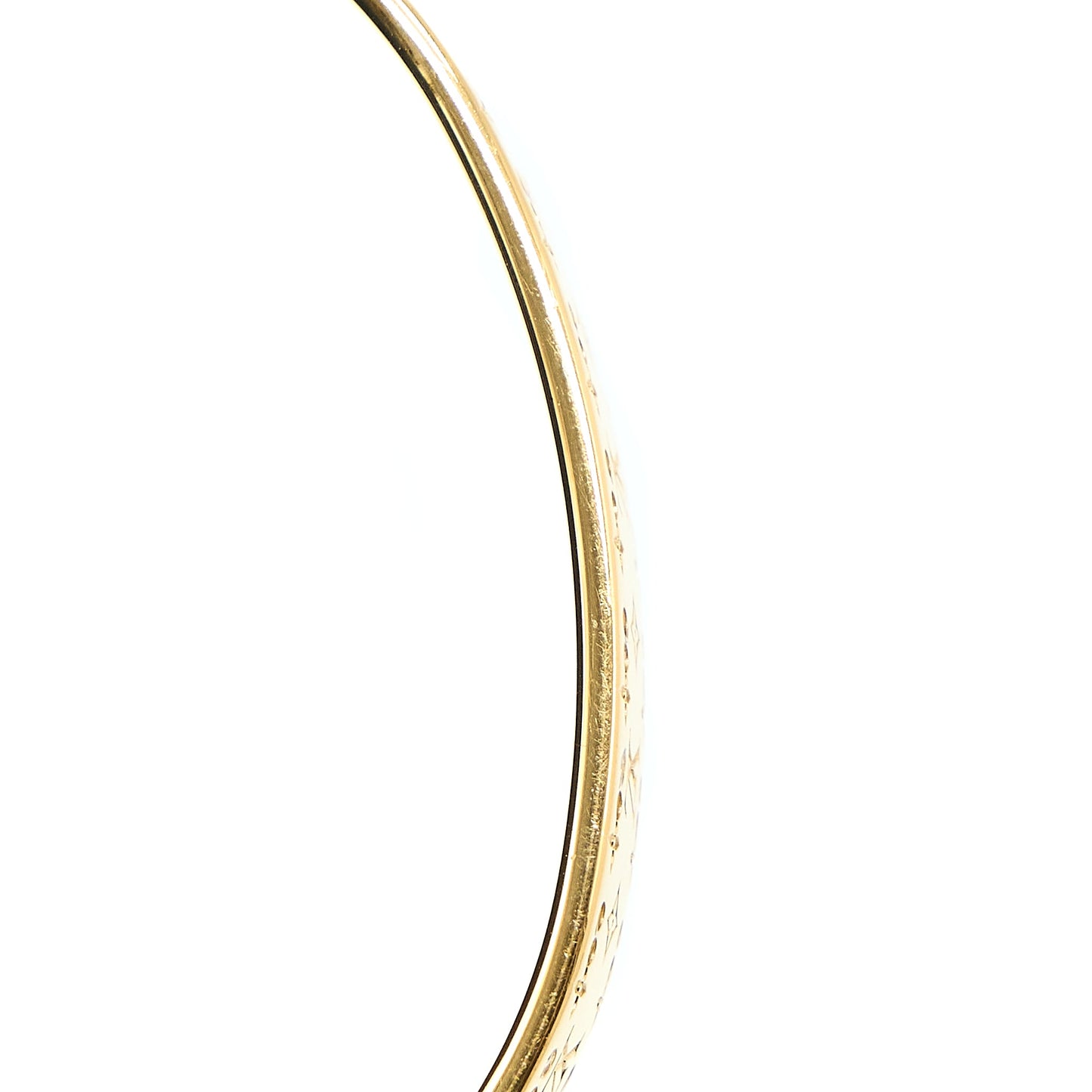 Louis Vuitton Size S Nanogram Strass Bracelet Crystal Gold Tone