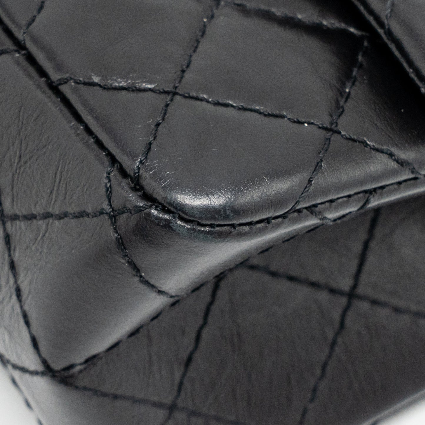 Chanel Small 2.55 Reissue Flap Bag Aged Calfskin Black SHW (Microchip)