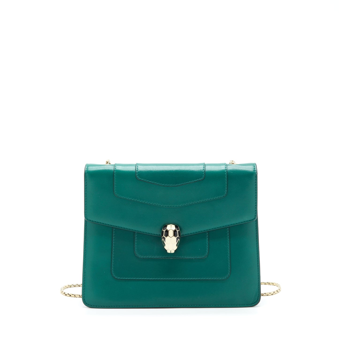 Bvlgari Serpenti Forever Chain Bag Green