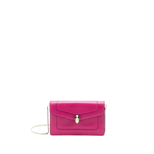 Bvlgari Serpenti Forever Wallet On Chain Pink LGHW