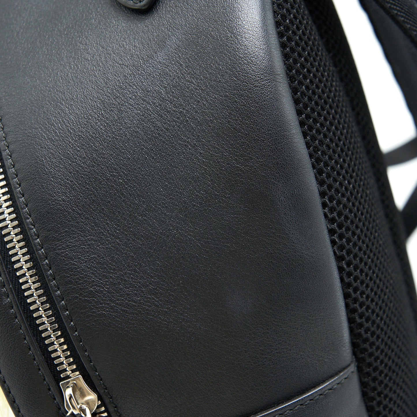 FENDI MONSTER BACKPACK IN BLACK WITH YELLOW FUR