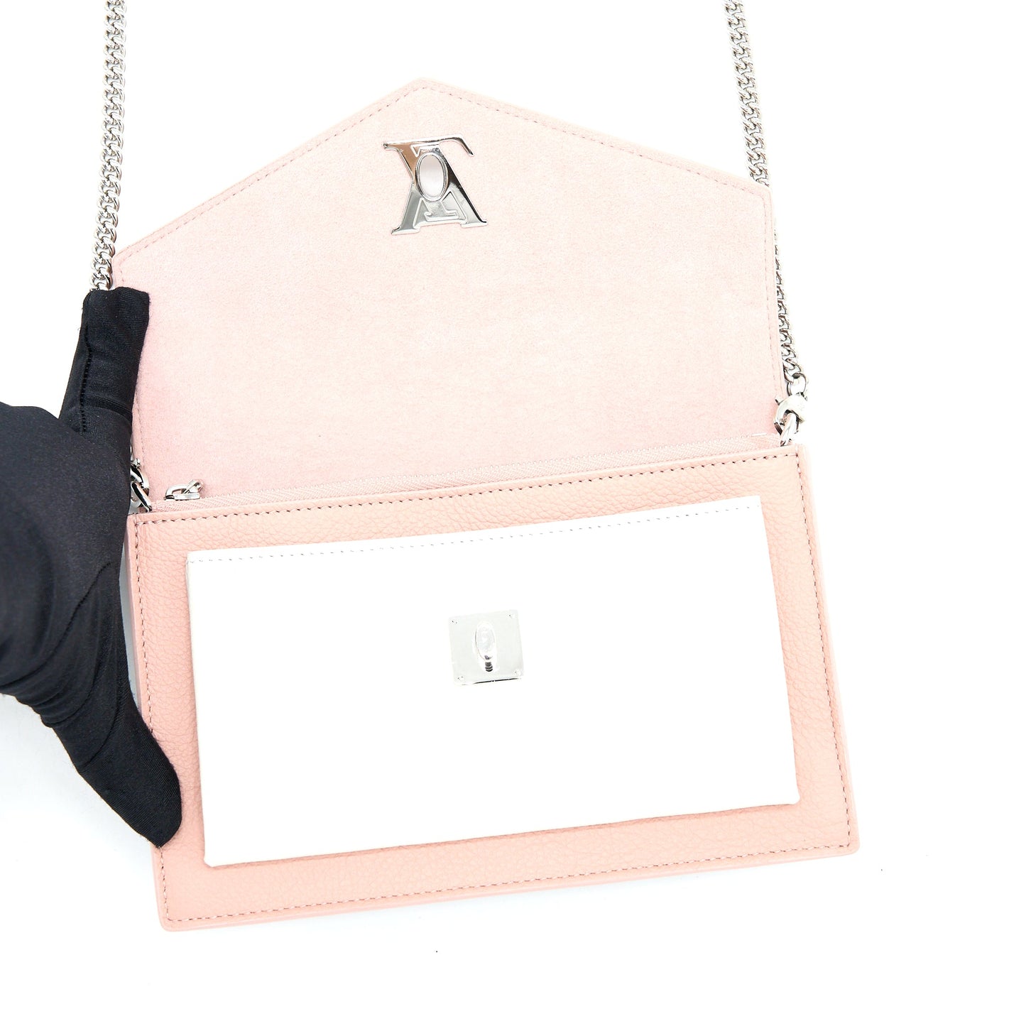 Louis Vuitton Mylockme Chain Pochette Calfskin Pink SHW