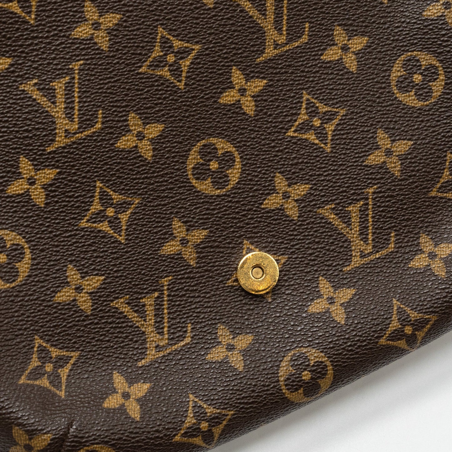 Louis Vuitton Vintage Vertical Crossbody Flap Bag Monogram Canvas GHW