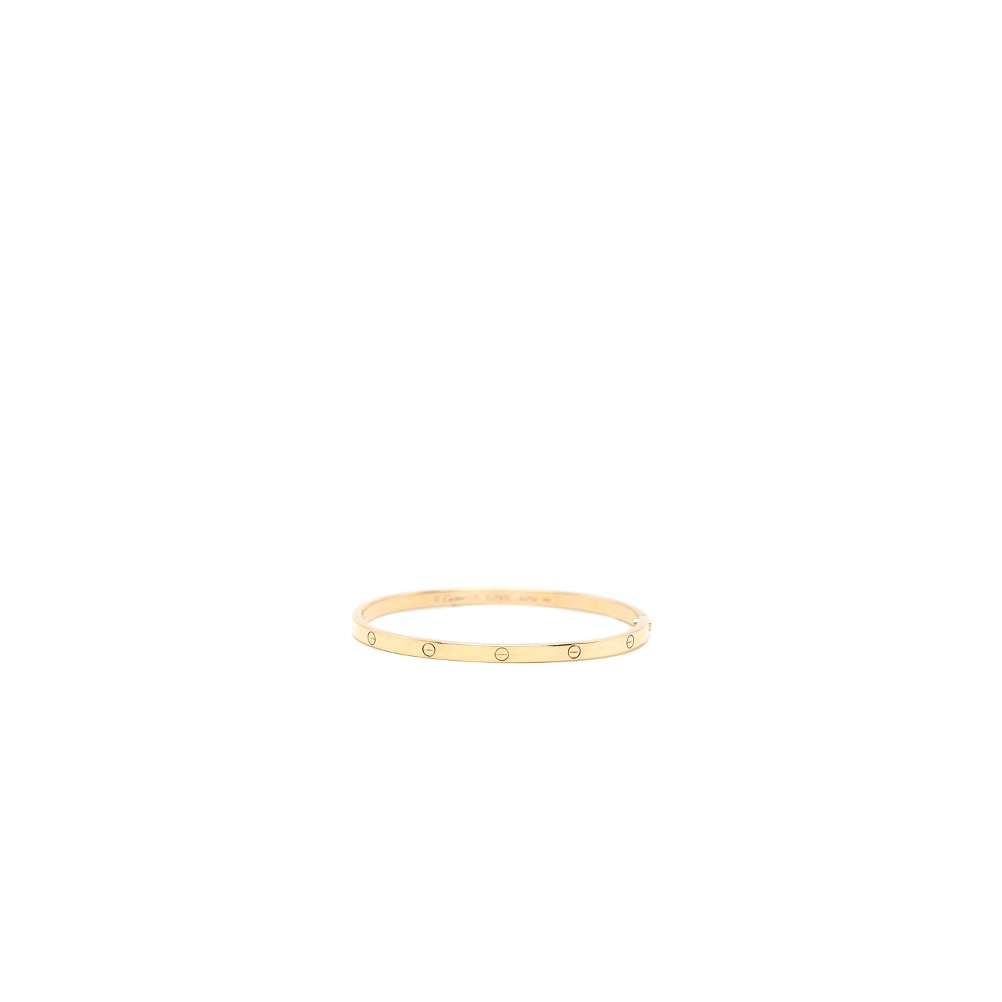 Cartier Size 17 Love Bracelet Small Model Rose Gold