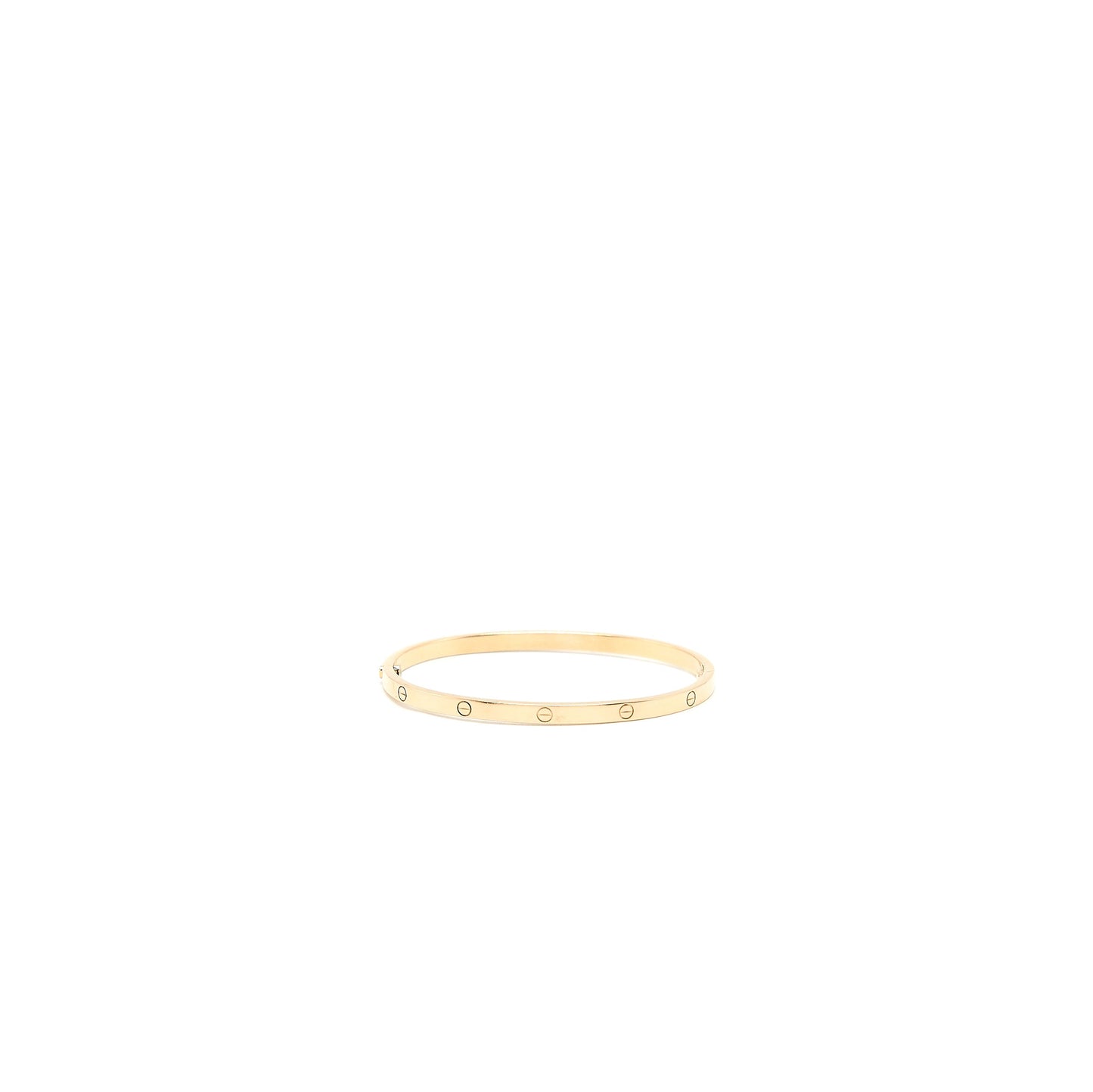 Cartier Size 17 Love Bracelet Small Model Rose Gold