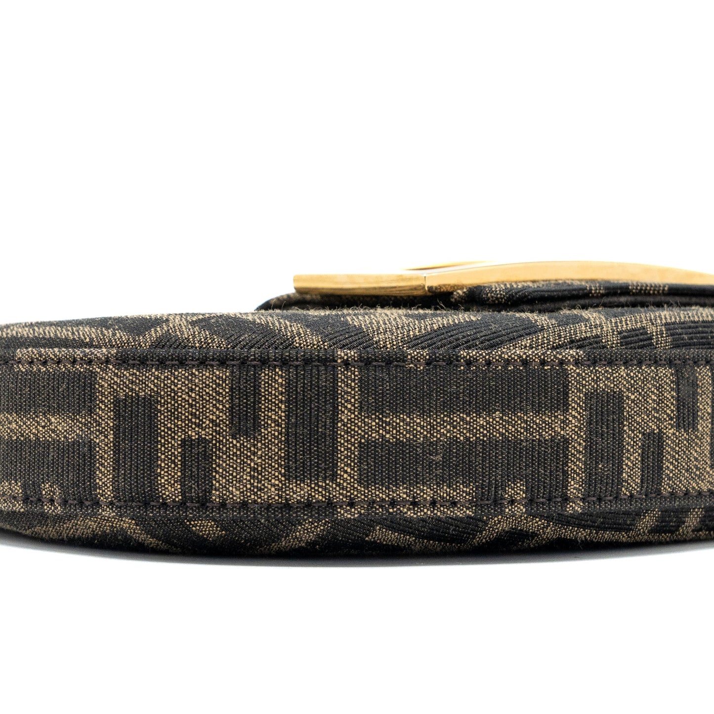FENDI Mini cookie bag FF Fabric jacquard GHW