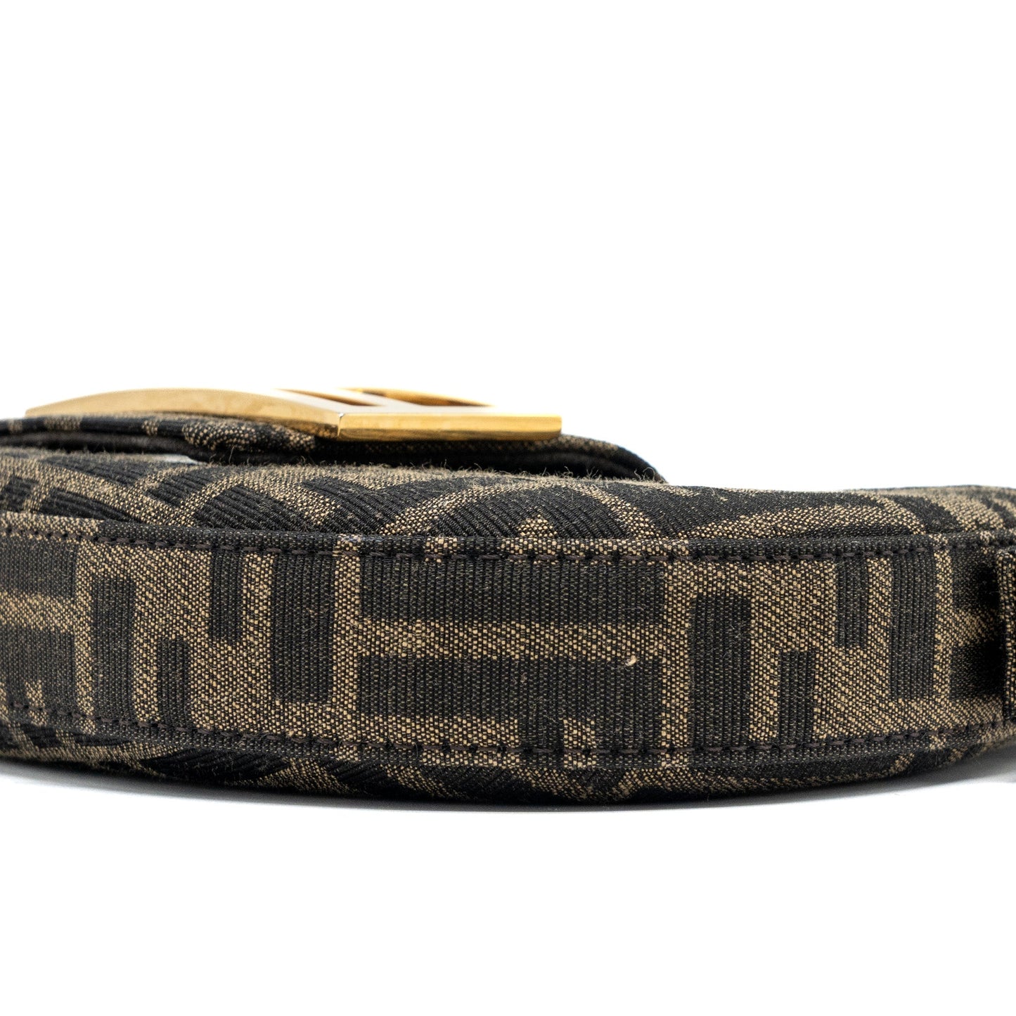 FENDI Mini cookie bag FF Fabric jacquard GHW